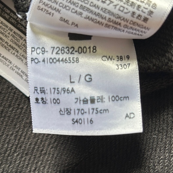Levi's Relaxed Classic Graphic Black Pullover Hoodie Sweatshirt Size Large - Picture 6 of 13